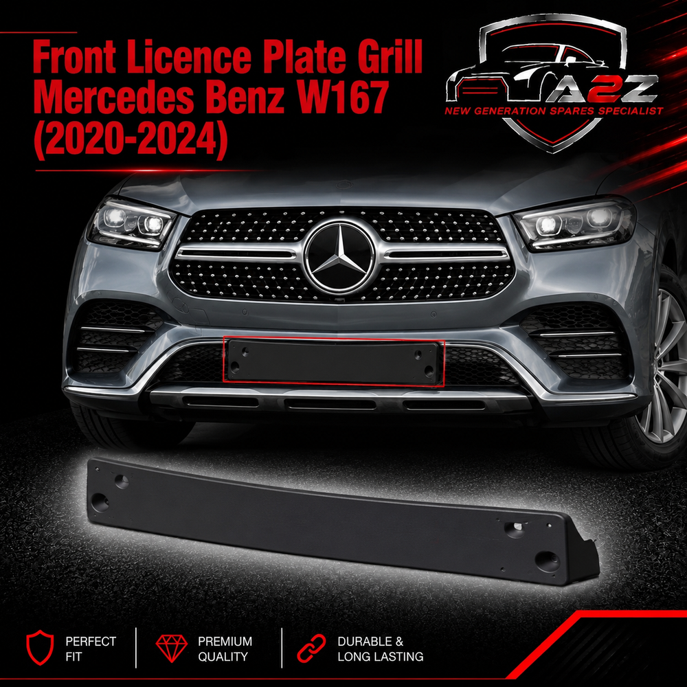 Front Licence Plate Grill 1678800502 A1678800502 Compatible With Mercedes Benz W167 (2020-24) Tag No.340