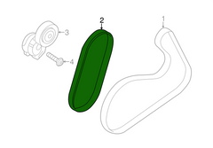 Elast Multi Rib Belt 3PK628 31325042 Compatible With VOLVO S60 II (134), XC60 I SUV (156) (CONTINENTAL)