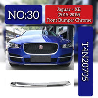 Front Bumper Chrome T4N20705 Compatible With Jaguar XE (2015-2019) Tag No.30