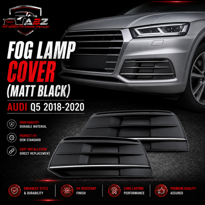 Fog Lamp Cover Compatible With AUDI Q5 2018-2020 Fog Lamp Cover Left 80D807681E & Right 80D807682E Tag-FC-97