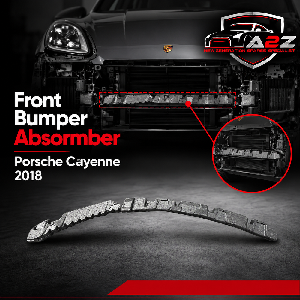 Front Bumper Absormber Left 9Y0807665 & Right 9Y0807666 Compatible With Porsche Cayenne 2018