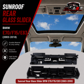 Sunroof Rear Glass Slider Compatible With BMW E70/F15/E83