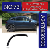 Rear Right Wheel Arch ( EYEBROW ) 2478850300 A2478850300 Compatible With Mercedes-Benz & B-Class W247 (2021-2024) No.73