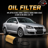 Oil Filter 070115562E & E19H D83 & E19H D83 & OX188D Compatible With VW JETTA III (1K2) | BORA | VENTO & SKODA FABIA II (542) & AUDI A4 B8 (8K2) | A4 / S4 Tag 252