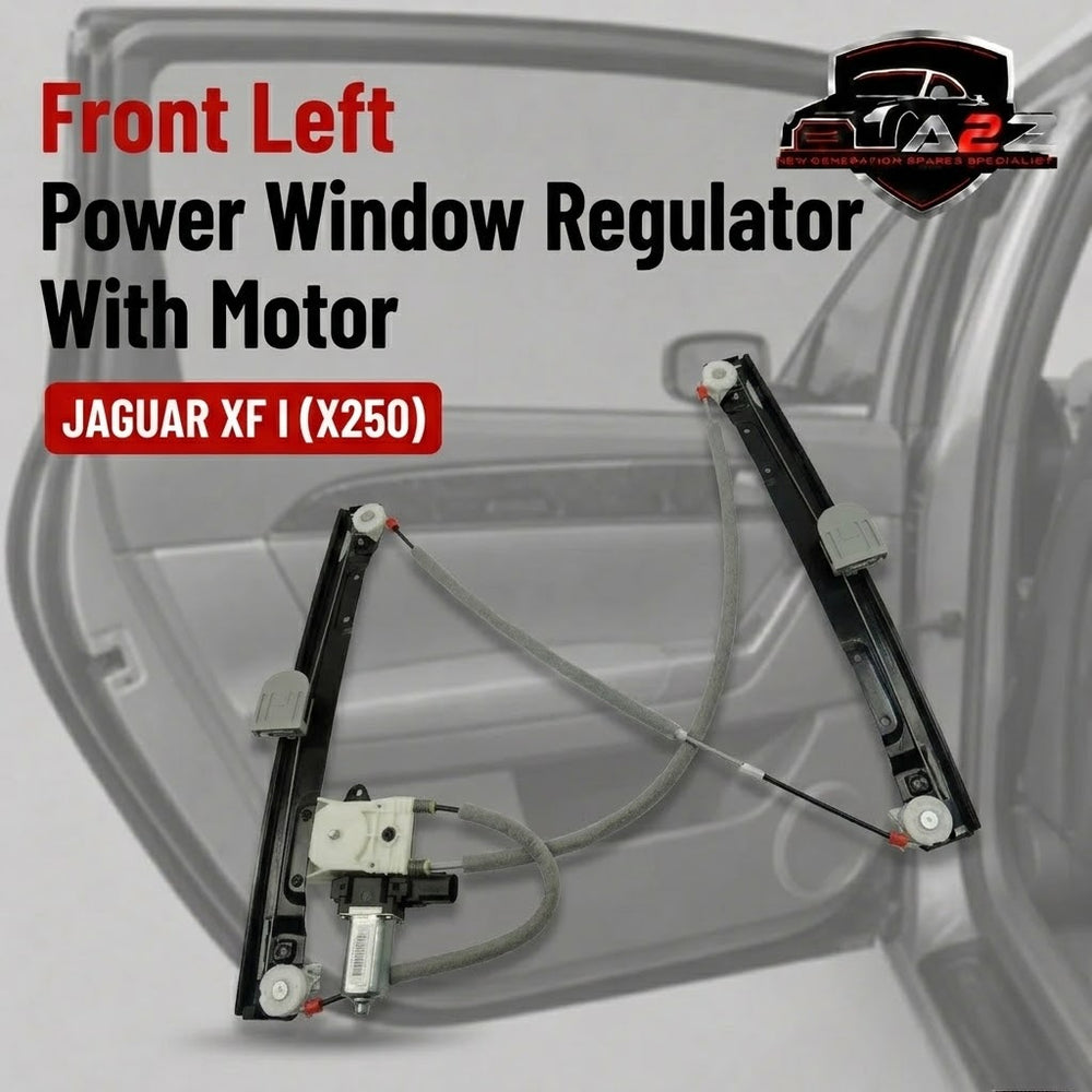 Front Left Power Window Regulator With Motor 8X23F23201AK 8X23F23201AL C2Z31201 C2Z26990 Compatible with JAGUAR XF I (X250)