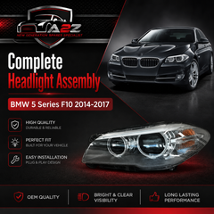 Complete Headlight Assembly Left 63117343911 Right 63117343912 Compatible With BMW 5 Series F10