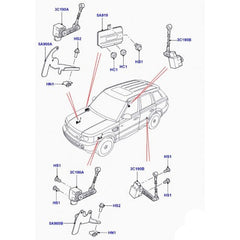 Front Height Level Sensor LR023647 Compatible With LAND ROVER RANGE ROVER SPORT I (L320)
