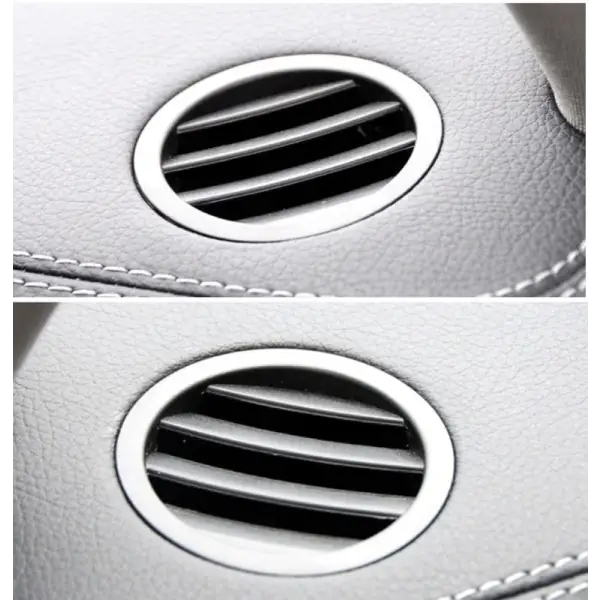 Mercedes Benz 204 Front AC Vent Dashboard Left & Right Set 20468002879F45 Black Round
