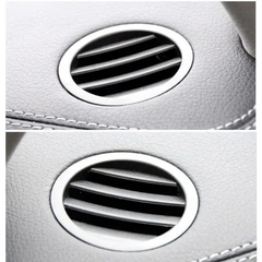Mercedes Benz 204 Front AC Vent Dashboard Left & Right Set 20468002879F45 Black Round