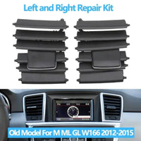 Center AC Conditioner Air Vent Grill Outlet Tab Clip Repair Kit 1668300054 1668300654 Compatible With MERCEDES BENZ GL-CLASS W166 & M-CLASS W166 Tag-ACR-11
