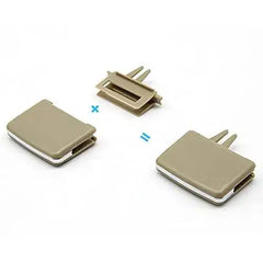Rear Beige Air Conditioner Back Ac Vent Grille Outlet Tab Clip Slider Repair Kit 2048300354 Compatible With MERCEDES-BENZ C-CLASS (W204) & E-CLASS W212 (Set Of 2)
