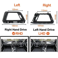 FRONT LEFT AC VENT GRILLE PANEL OUTER FRAME (Black) 64229253218-A Compatible With BMW 3 Series F30 & 3 Series GT F34