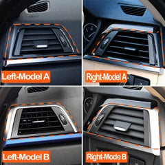 FRONT LEFT AC VENT GRILLE PANEL OUTER FRAME (Black) 64229253218-A Compatible With BMW 3 Series F30 & 3 Series GT F34