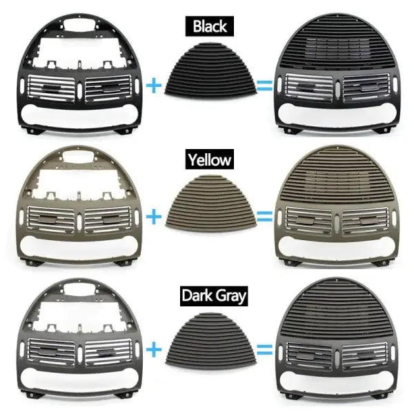 Mercedes Benz E-Class W211 Center AC Vent Grille Black 2118300054