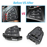 Mercedes-Benz C-CLASS 205/253 Complete Steering Wheel Switch Set (Black-Square) - Left Hand 0999050200 & Right Hand 0999050300 Tag-SW-91