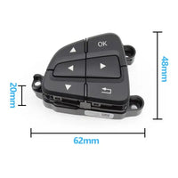Mercedes-Benz C-CLASS 205/253 Complete Steering Wheel Switch Set (Black-Square) - Left Hand 0999050200 & Right Hand 0999050300 Tag-SW-91