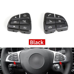 Steering Wheel Buttons Assembly Black Left 09990502009107 Right 09990503009107 Compatible With Mercedes Benz