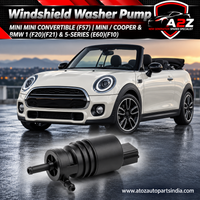 Windshield Washer Pump 67126934160 Compatible With MINI MINI Convertible (F57) | MINI / COOPER & BMW 1 (F20)(F21) & 5-Series (E60)(F10)