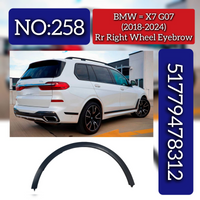Rear Right Wheel Eyebrow 51779478312 Compatible With BMW X7 G07 (2018-2024) Tag No.258