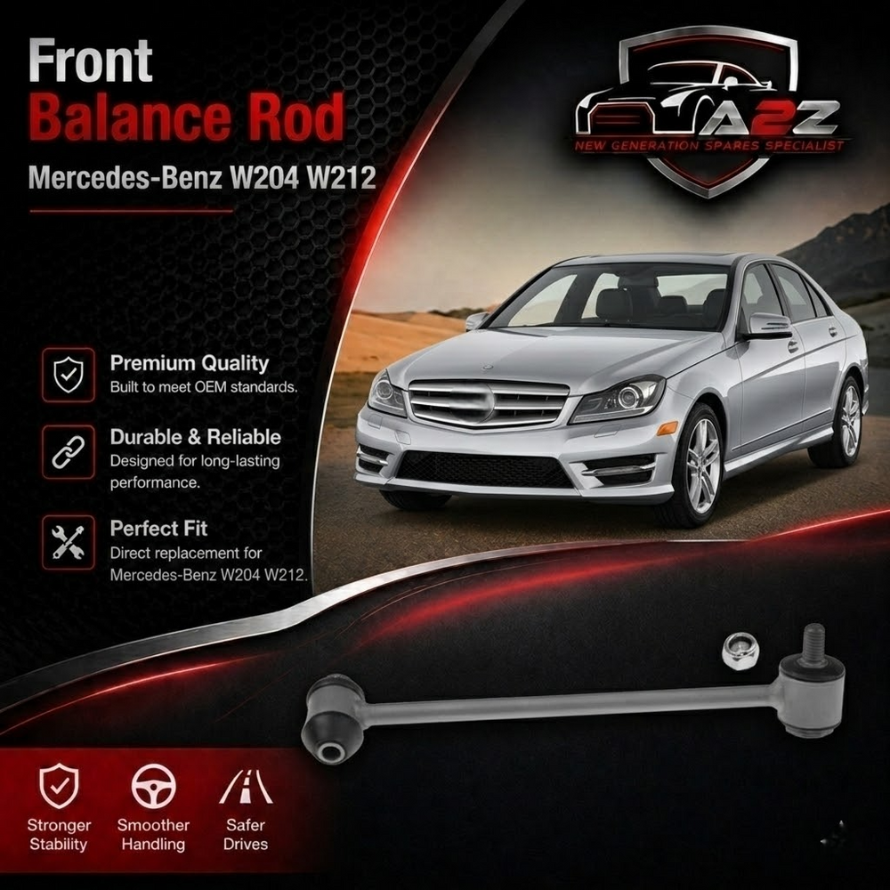 Back balance rod ball head Left 2043200489 A2043200489 Right 2043200589 A2043200589 Compatible With Mercedes-Benz W204 & W212