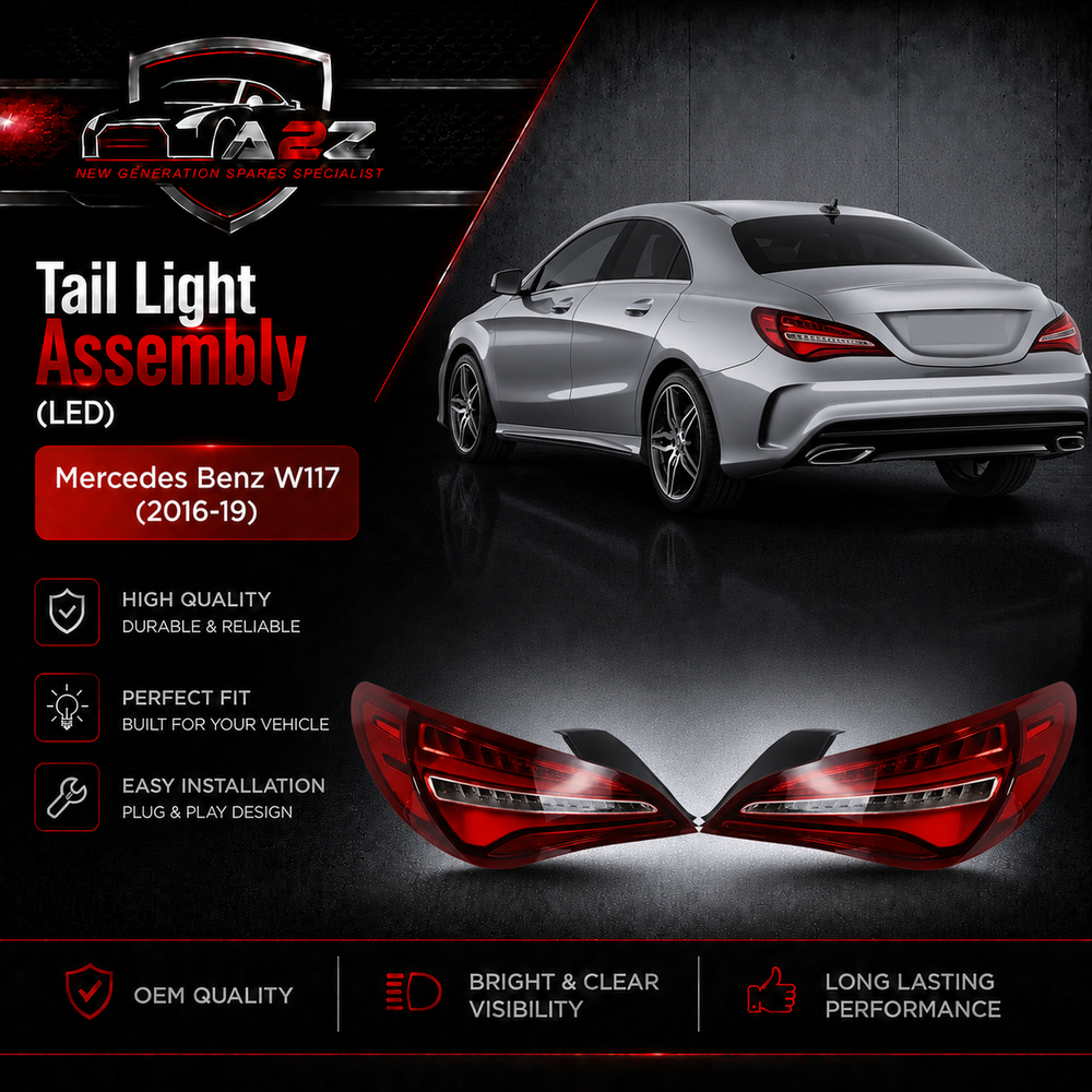Tail Light Assembly (LED) Compatible With Mercedes Benz W117 (2016-19)