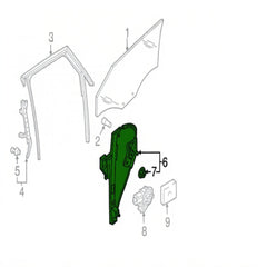 Rear Left Power Window Regulator 8U0839461 Compatible with AUDI Q3 (8UB, 8UG)