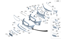 Front Bumper Bracket Left 2138852403 & Right 2138852503 Compatible With Mercedes-Benz E-CLASS W213 (2020-2024) Tag No.863