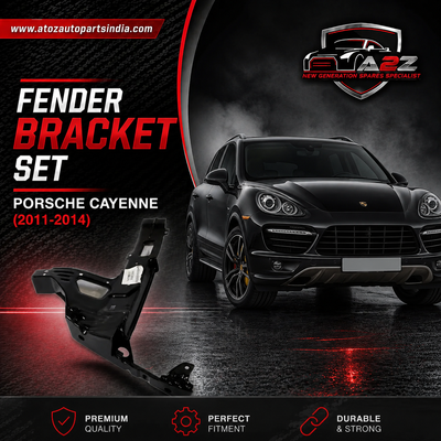 Fender Bracket Set Left 95850299100 GRV & Right 95850299200 GRV Compatible With Porsche Cayenne (2011-2014) Tag No.213