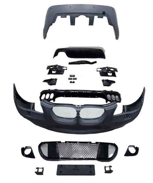 Complete Bumper Kit Front & Rear Both FRBK422 Compatible With BMW E60 Old Upgrade to BMW E60 Old To MT