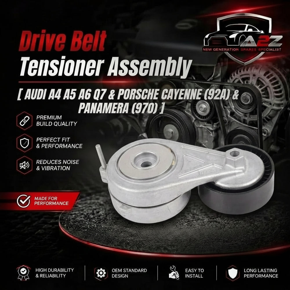 Belt Tensioner With Pulley 06E903133AB Compatible With AUDI A4 A5 A6 Q7 & PORSCHE CAYENNE (92A) & PANAMERA (970)