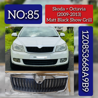 Matt Black Show Grill 1Z0853668A9B9 1Z0853661A739 Compatible With Skoda Octavia (2010-2013) Tag No.85