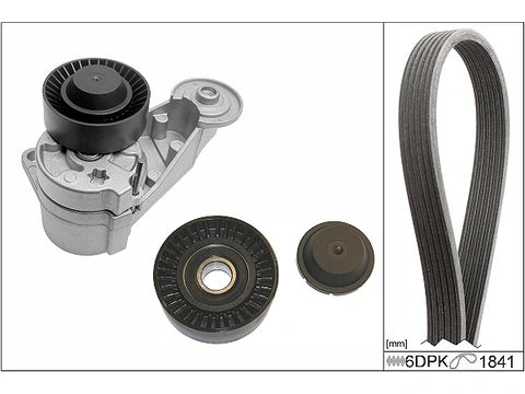 V-ribbed Belt Set 30731808 & 30637070 & 30637961 & 30637071 & 30637071 & 30637071 Compatible With VOLVO S80