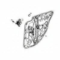 Rear Right Power Window Regulator With Plate 2057308001 2137306805 Compatible with MERCEDES-BENZ C-CLASS (W205) & E-CLASS W213