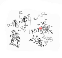 Water Outlet Fuel Filter Housing 6512001056 6512000456 6512003900 6512006000 A6512000456 A6512001056 A6512001556 For MERCEDES-BENZ C-CLASS W204 W205 & E-CLASS W212 Tag-E-01