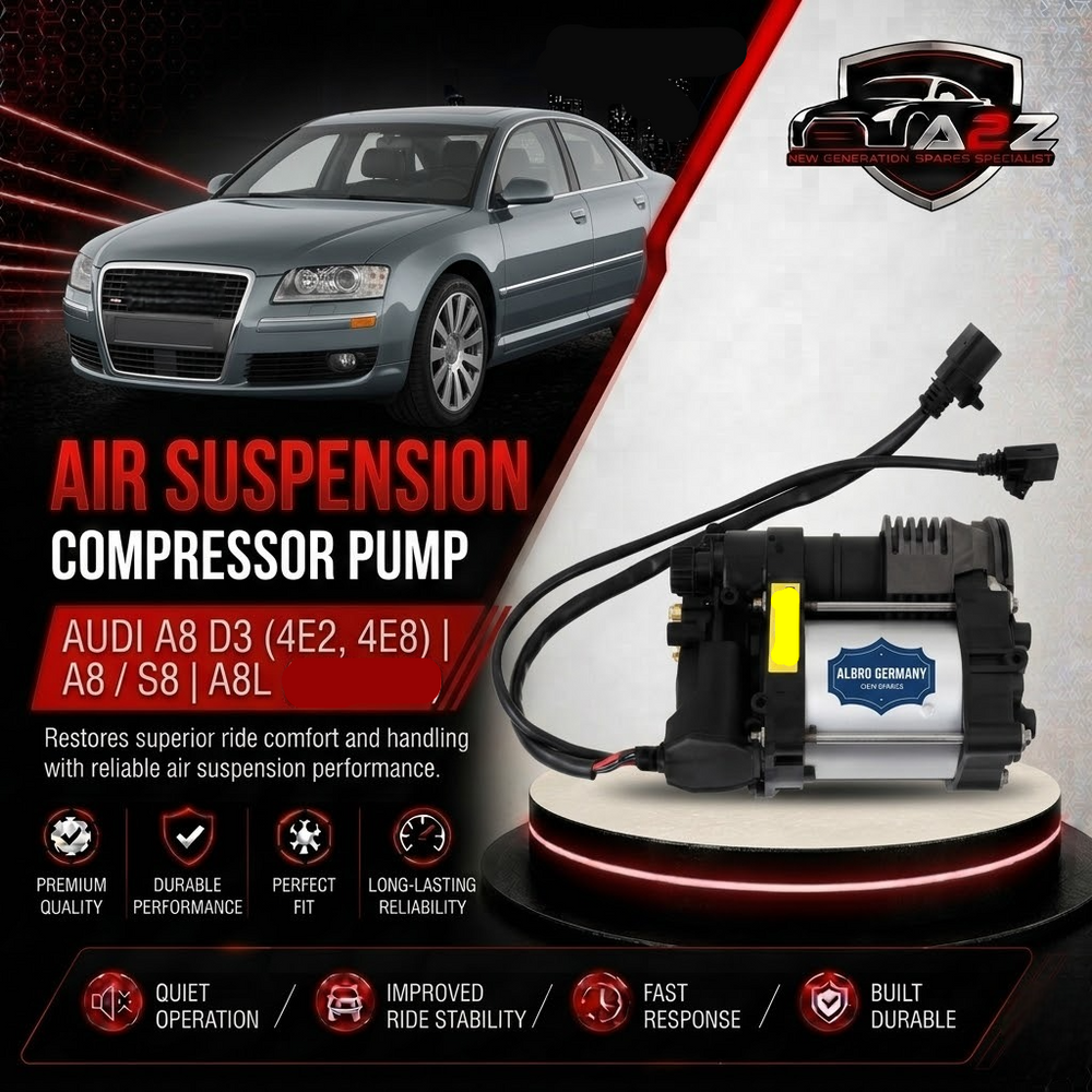 Air Suspension Compressor Pump 4E0616007C 4E0616005E 4E0616005G 4E0616007A Compatible With AUDI A8 D3 (4E2, 4E8) | A8 / S8 | A8L