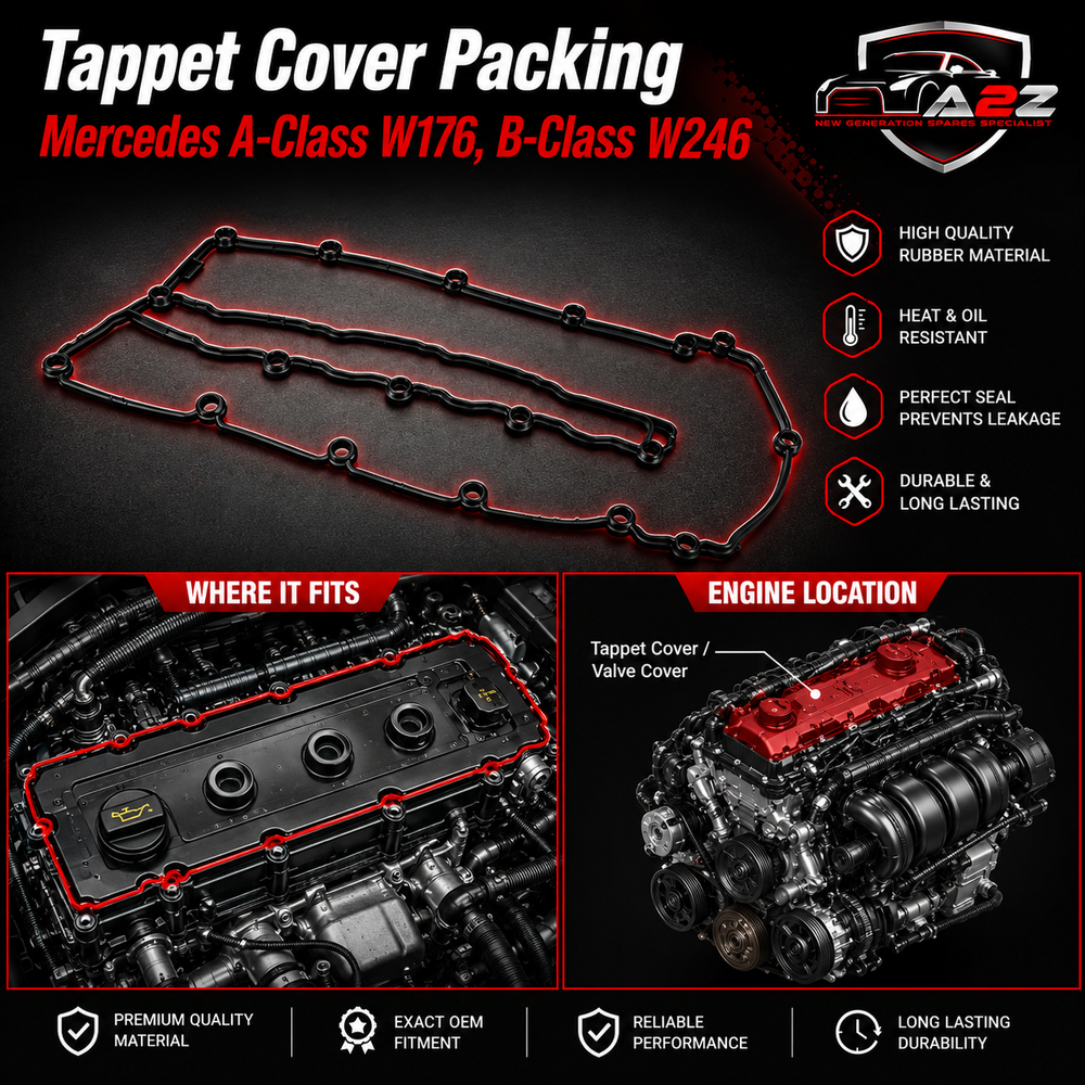 Tappet Cover Packing 429.310 A6510160321 for Mercedes A-Class W176, B-Class W246/W242, C-Class W204/W205, CLA/CLS C117/C218, E-Class W212, GLA/GLC/GLE X156/X253/W166, M-Class W166, V-Class W447, Valente