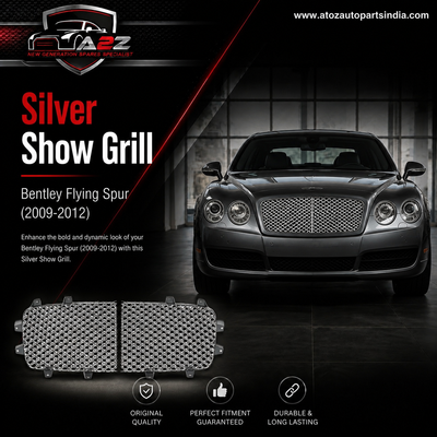 Silver Show Grill Left 3W0853683 & Right 3W0853684 Compatible With Bentley Flying Spur (2009-2012) Tag No.1