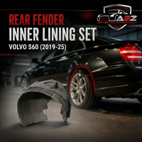 Rear Fender Inner Lining Set Left 32392139 & Right 32392140 Compatible With Volvo S60 (2019-25)