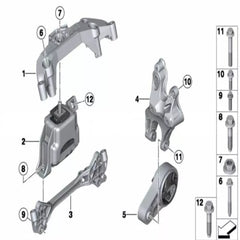 Right Engine Mount 22116782374 22114050886 Compatible With MINI R56