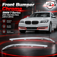 Front Bumper Chrome Left 51117295271 & Right 51117295272 Compatible With BMW 7 Series (F01 F02 F03 F04) (2013-2015) Tag No: 64