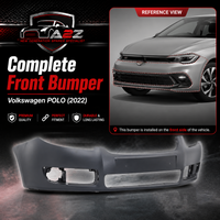 Front Bumper 5JN807221 Compatible With Volkswagen POLO (2022)
