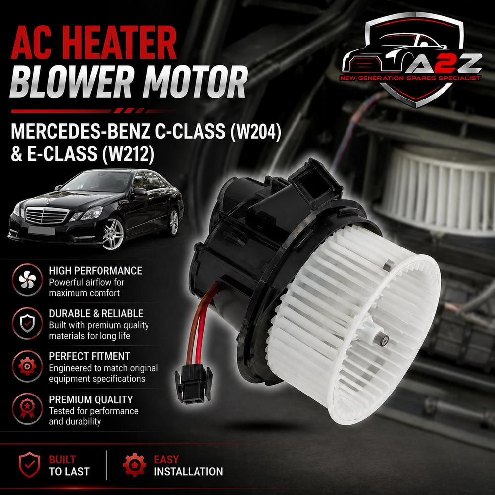 AC Heater Blower Motor 2048200108 2048200908 A2048200108 A2048200908 Compatible with MERCEDES-BENZ C-CLASS (W204) & E-CLASS (W212) Tag-BM-02