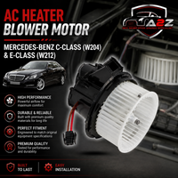 AC Heater Blower Motor 2048200108 2048200908 A2048200108 A2048200908 Compatible with MERCEDES-BENZ C-CLASS (W204) & E-CLASS (W212) Tag-BM-02