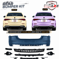 Rear Bumper Kit Compatible With Mercedes Benz S Class W223 (2021-2025) Upgrade To Mercedes Benz AMG S450 (Shipping Cost Not Included In Price)