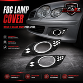 Fog Lamp Cover Compatible With MERCEDES BENZ E-CLASS W211 2006-2008 Fog Lamp Cover Left 211885822 & Right 211885922 A2118851174 Fog Lamp Chrome Right 2118851274 & Left 2118851174 Tag No.282