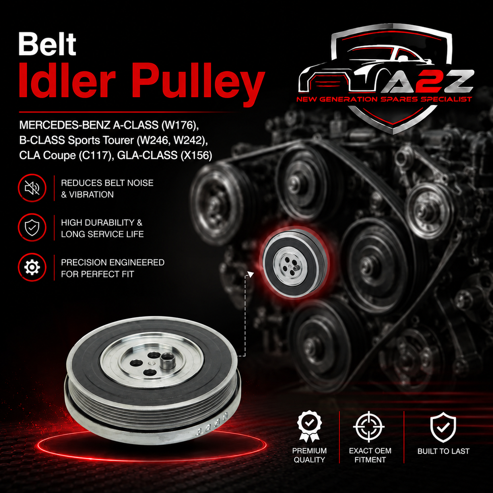Belt Pulley VD1222 6510350112 Compatible with MERCEDES-BENZ A-CLASS (W176), B-CLASS Sports Tourer (W246, W242), CLA Coupe (C117), GLA-CLASS (X156) (CONTINENTAL)