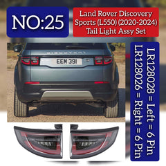 Tail Light Assembly Left LR128028 & Right LR128026 Compatible With Land Rover Discovery Sports (L550) (2020-2024) Tag No.25