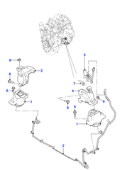 Engine Mounting T4A2335 Compatible With Jaguar F-PACE