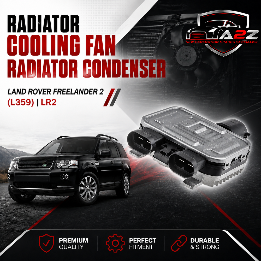 Radiator Cooling Fan Radiator Condenser LR011905 LR002660 (4 Pin) Compatible with LAND ROVER FREELANDER 2 (L359) | LR2