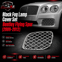 Silver Fog Lamp Cover Set Left 3W5807682 & Right 3W5807683 Compatible With Bentley Flying Spur (2009-2012) Tag No.1001